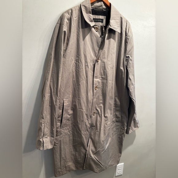 Banana Republic tan Trench Coat XL fall neutral basic minimalist lightweight - Picture 1 of 13